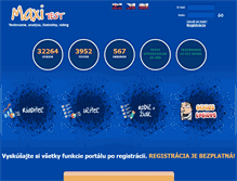 Tablet Screenshot of maxitest.eu